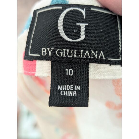G by Giuliana High Waisted Linen Blend Sugar Washed Boho Resort Coastal 10 - Picture 6 of 11